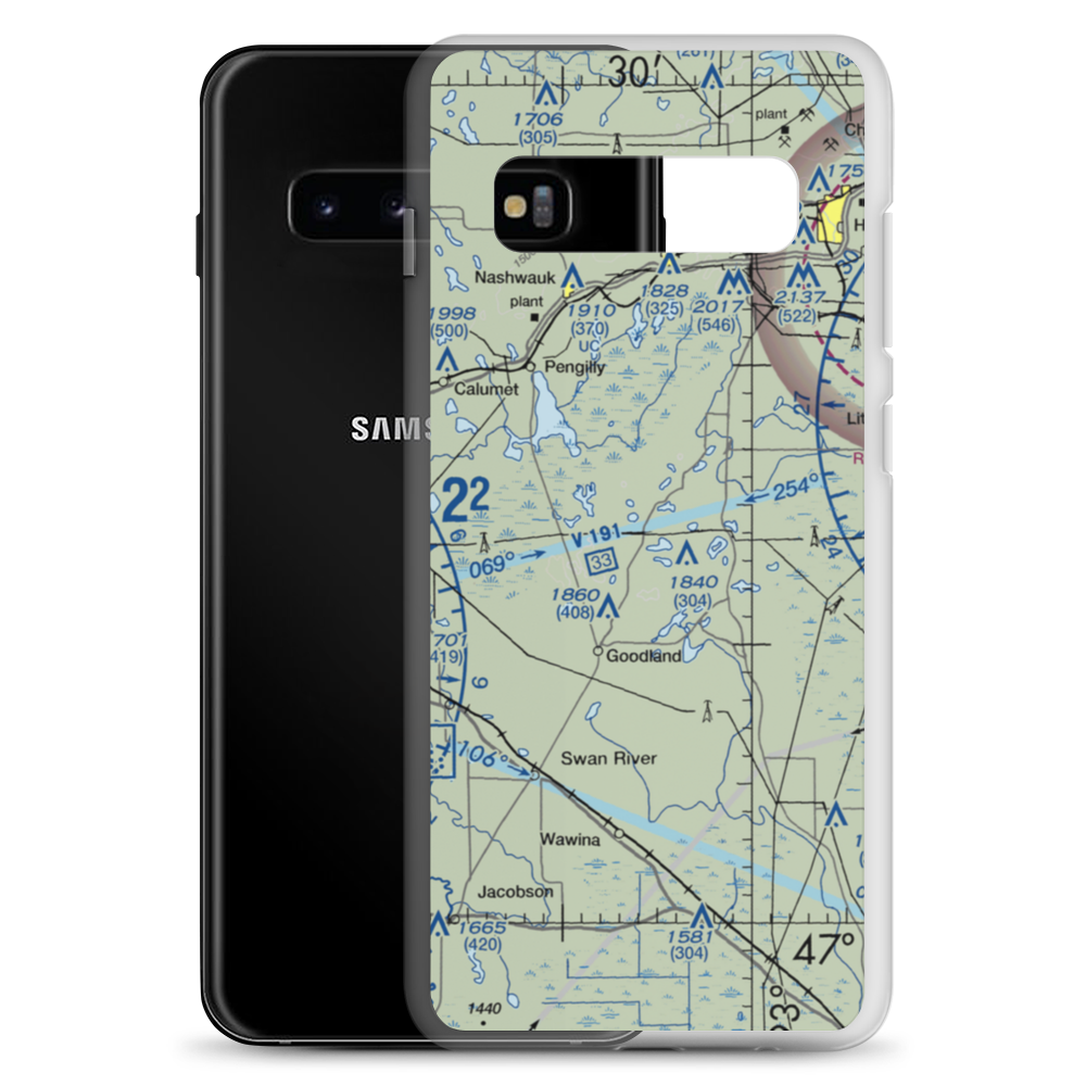 Gospel Ranch Airport (MN52) VFR Sectional Samsung Case Samsung Galaxy S10+ model shown