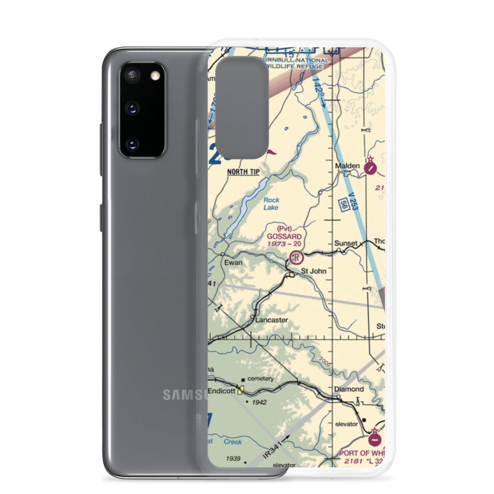 Gossard Field (8WA7) VFR Sectional Samsung Case Samsung Galaxy S20 model shown