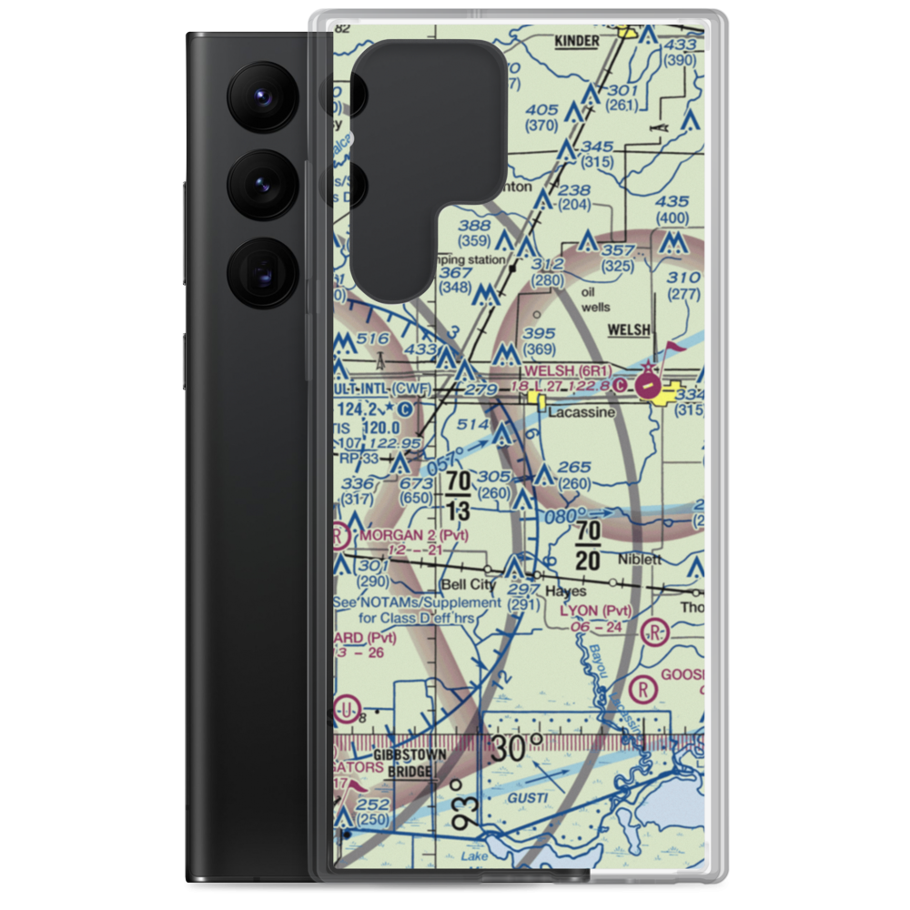 Gotreaux Strip (LA31) VFR Sectional Samsung Case Samsung Galaxy S22 Ultra model shown