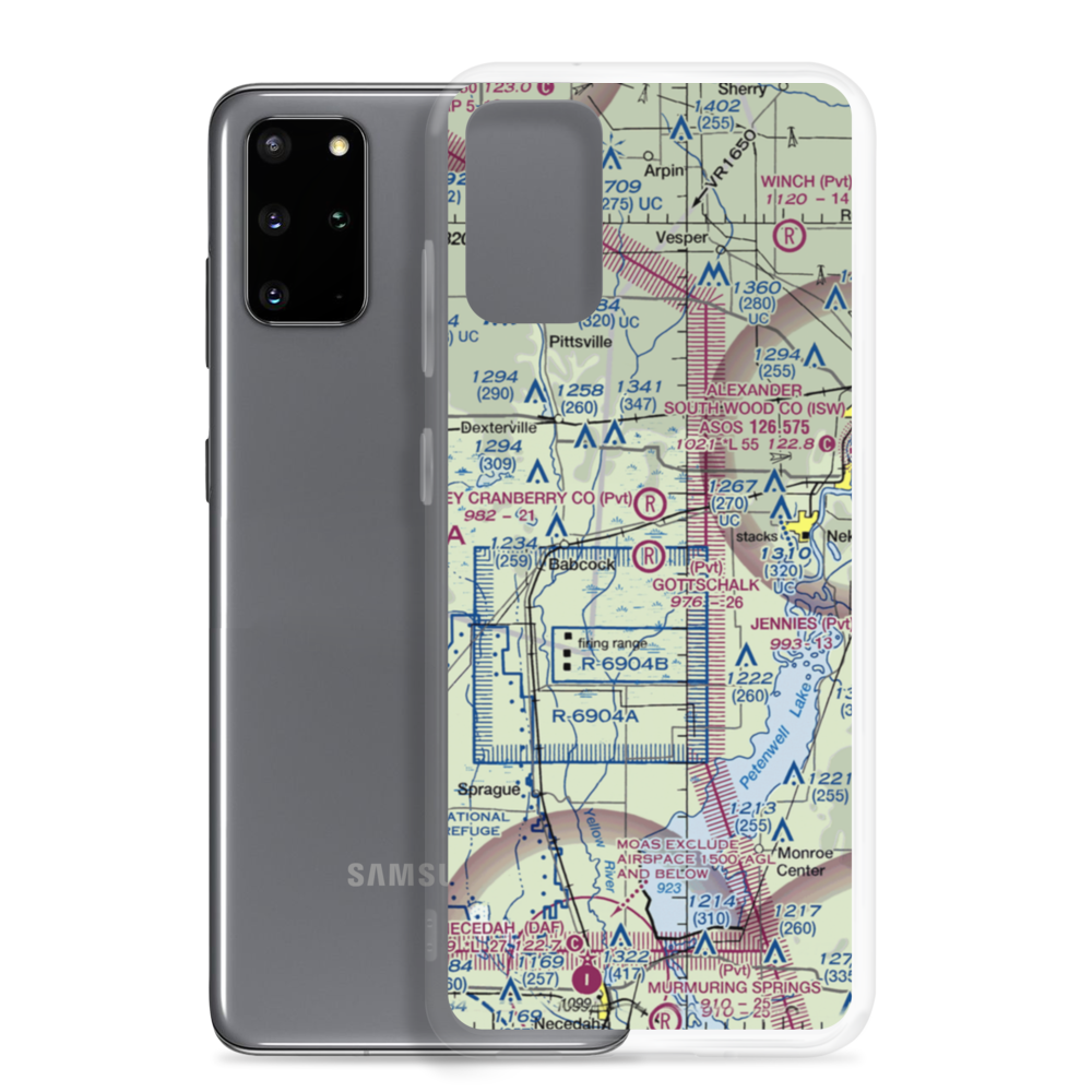 Gottschalk Field (91WI) VFR Sectional Samsung Case Samsung Galaxy S20 Plus model shown