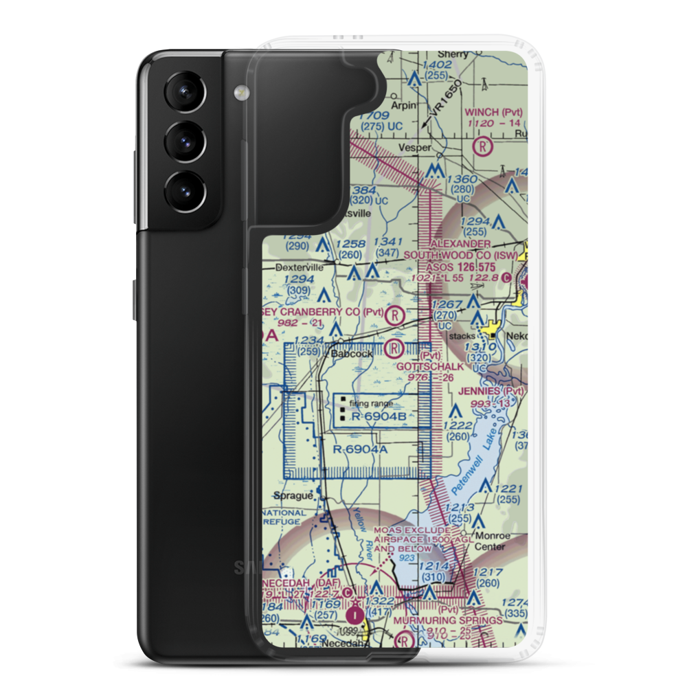 Gottschalk Field (91WI) VFR Sectional Samsung Case Samsung Galaxy S21 Plus model shown