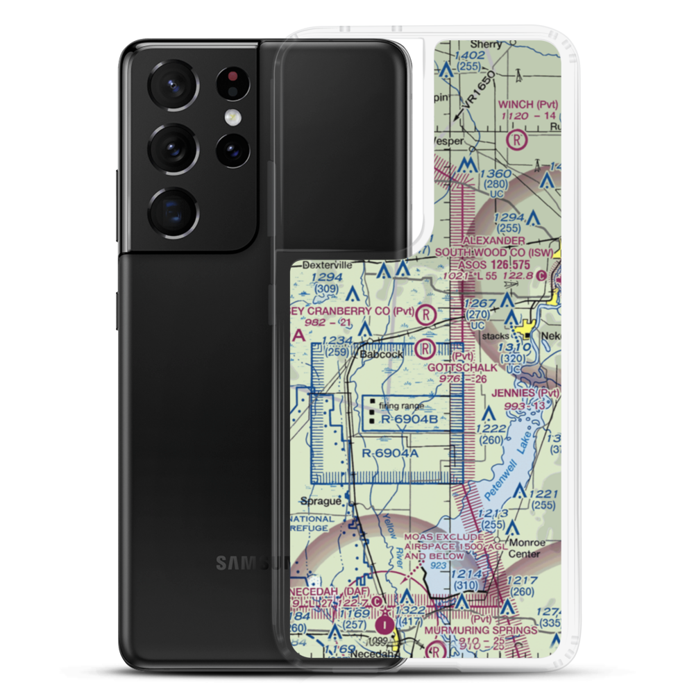 Gottschalk Field (91WI) VFR Sectional Samsung Case Samsung Galaxy S21 Ultra model shown