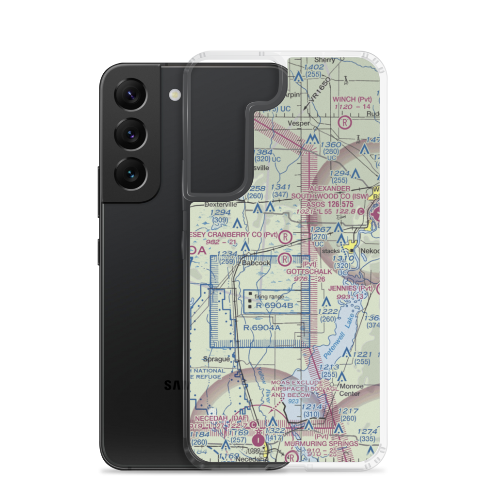 Gottschalk Field (91WI) VFR Sectional Samsung Case Samsung Galaxy S22 model shown