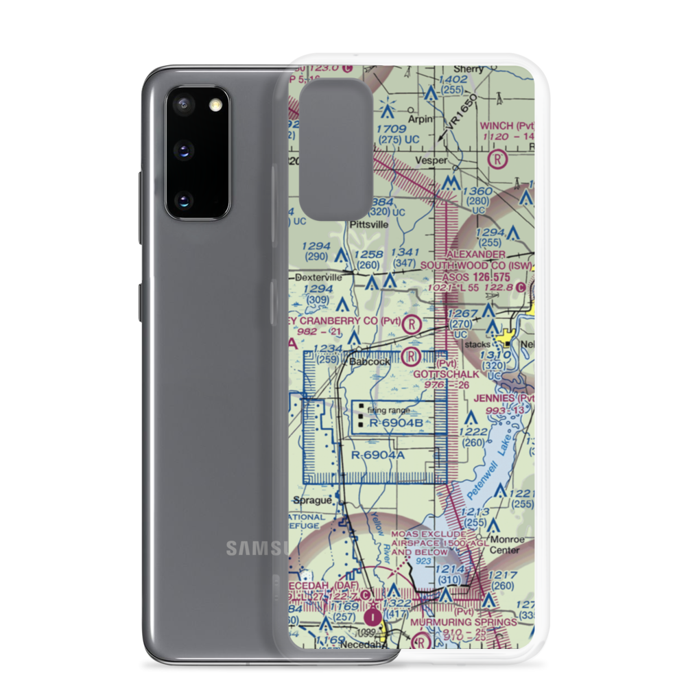 Gottschalk Field (91WI) VFR Sectional Samsung Case Samsung Galaxy S20 model shown