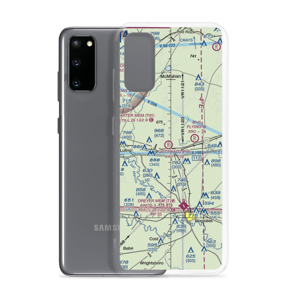 Gottwald Field (10TE) VFR Sectional Samsung Case Samsung Galaxy S20 model shown
