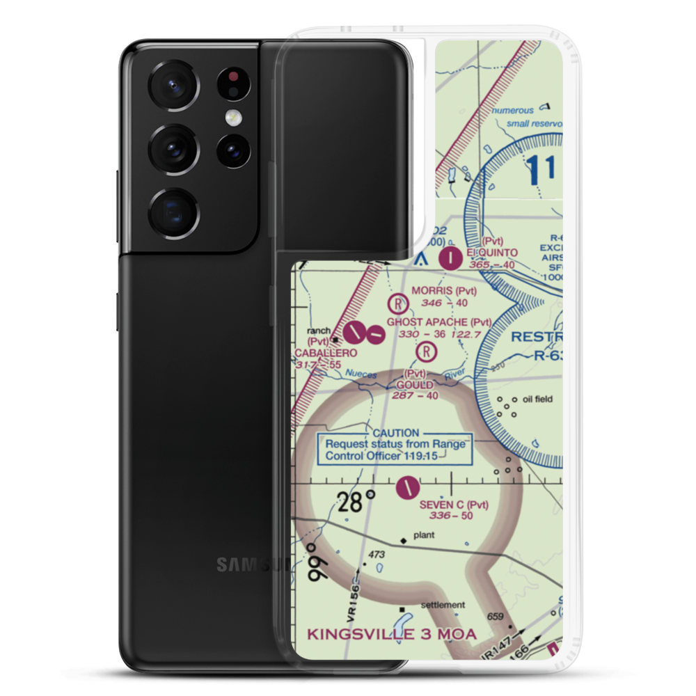 Gould Strip (46TA) VFR Sectional Samsung Case Samsung Galaxy S21 Ultra model shown