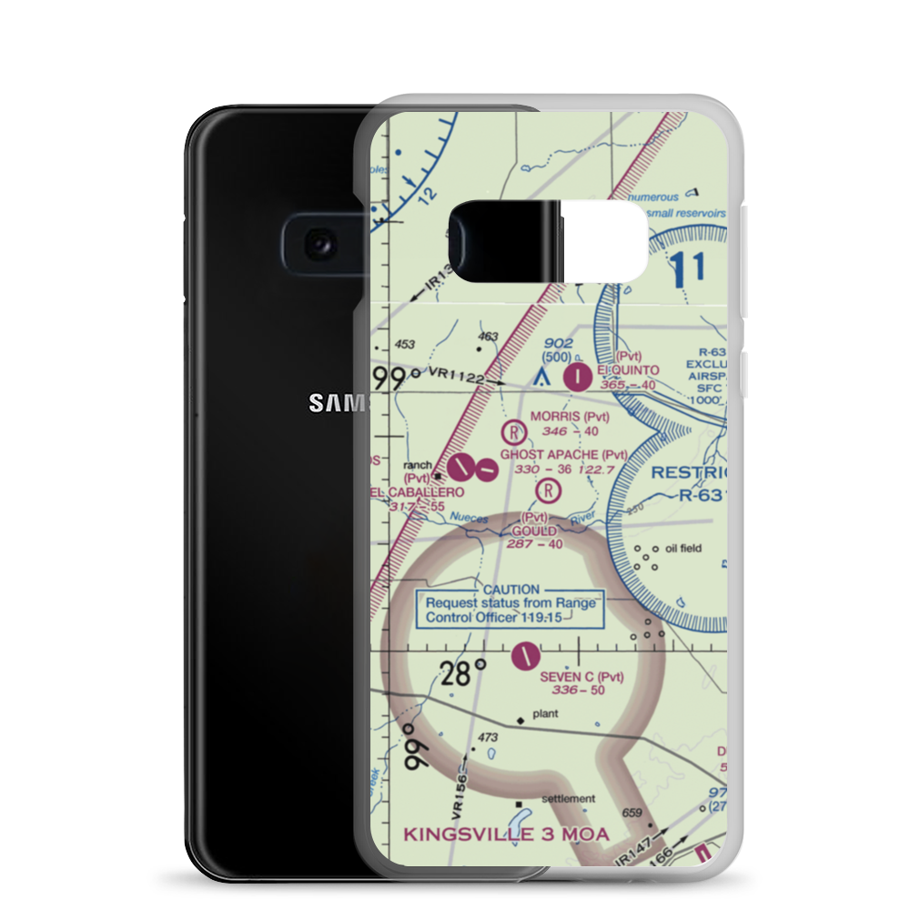 Gould Strip (46TA) VFR Sectional Samsung Case Samsung Galaxy S10e model shown