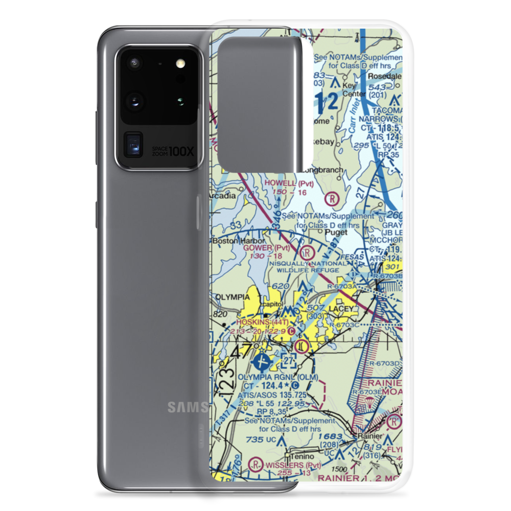 Gower Field (6WA2) VFR Sectional Samsung Case Samsung Galaxy S20 Ultra model shown