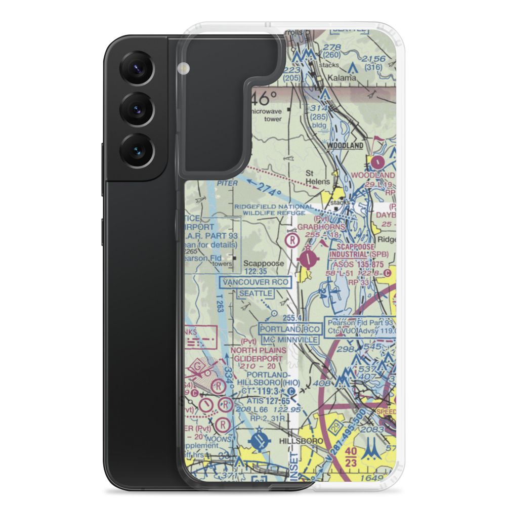 Grabhorn's Airport (8OR6) VFR Sectional Samsung Case Samsung Galaxy S22 Plus model shown