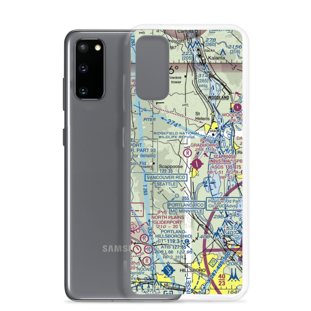 Grabhorn's Airport (8OR6) VFR Sectional Samsung Case Samsung Galaxy S20 model shown