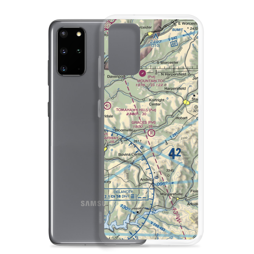 Grace's Landing Airport (NY48) VFR Sectional Samsung Case Samsung Galaxy S20 Plus model shown
