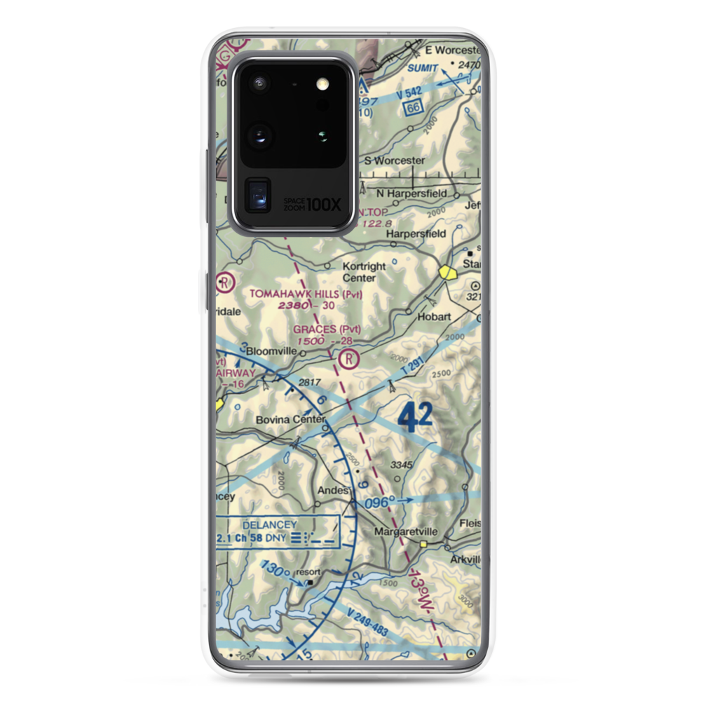 Grace's Landing Airport (NY48) VFR Sectional Samsung Case Samsung Galaxy S20 Ultra model shown