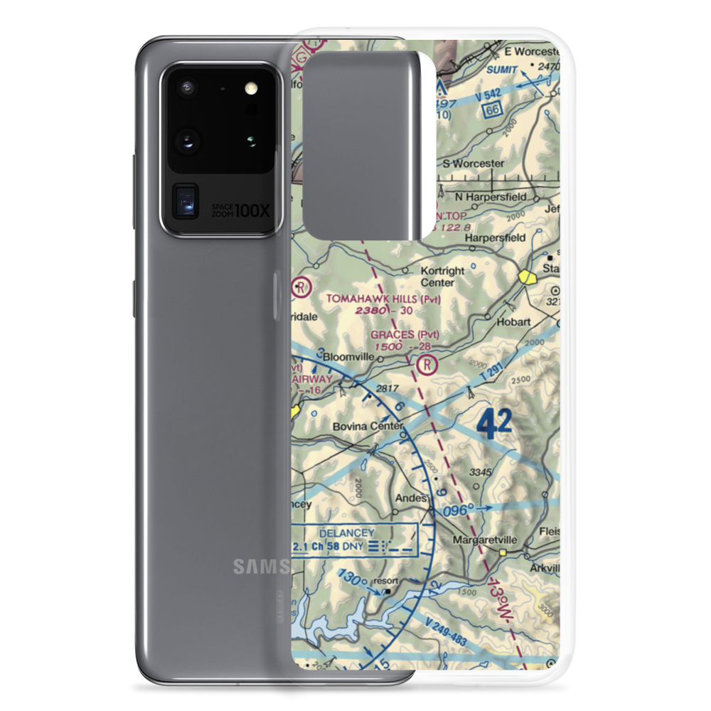 Grace's Landing Airport (NY48) VFR Sectional Samsung Case Samsung Galaxy S20 Ultra model shown