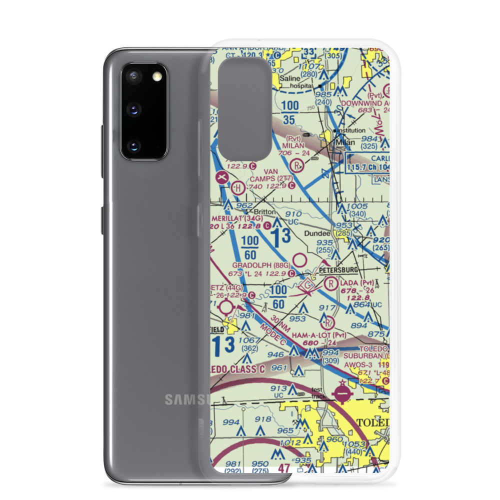 Gradolph Field (88G) VFR Sectional Samsung Case Samsung Galaxy S20 model shown