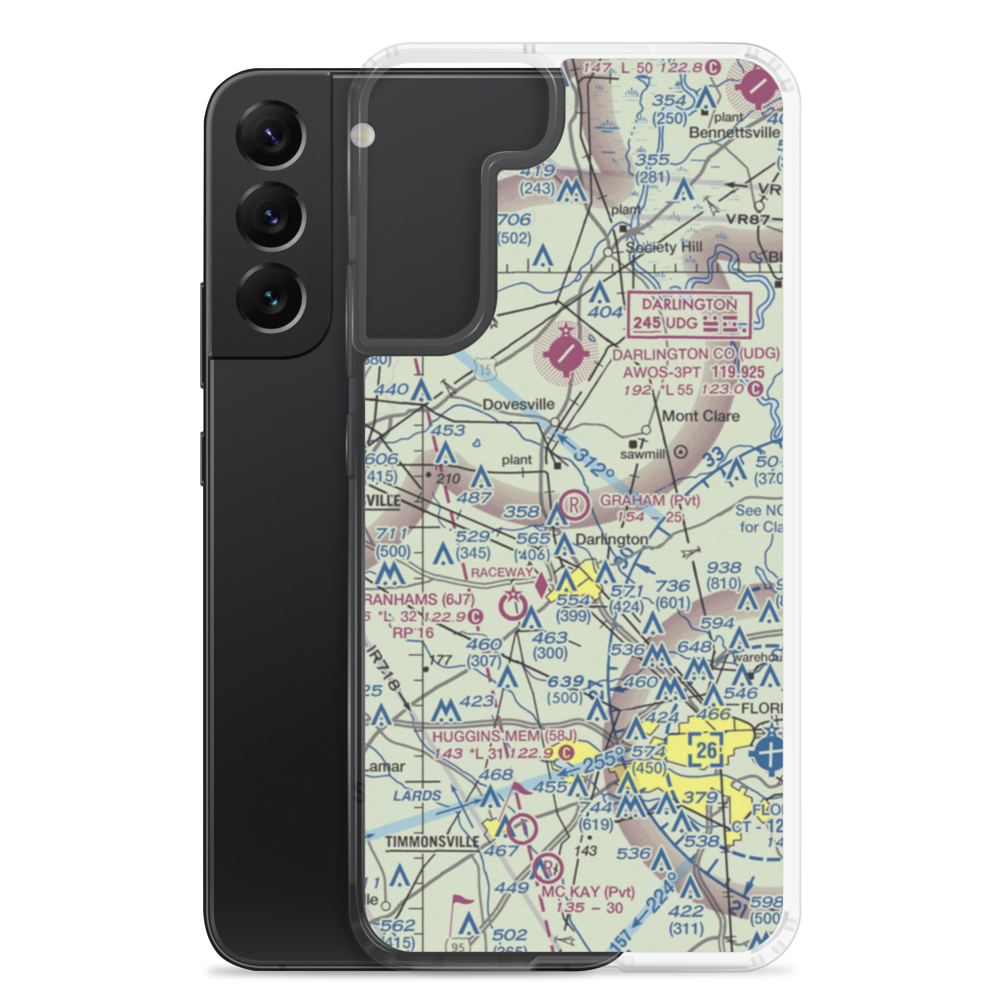 Graham Airport (21SC) VFR Sectional Samsung Case Samsung Galaxy S22 Plus model shown