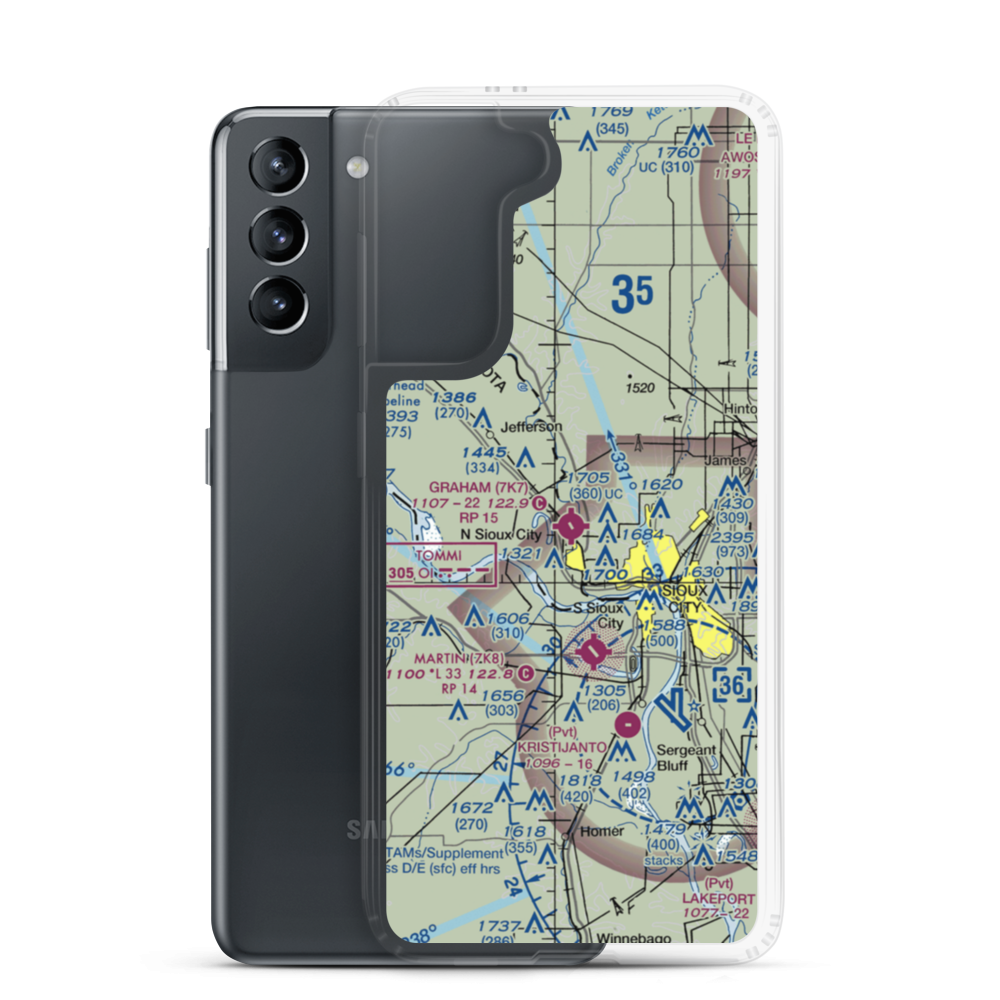 Graham Field (7K7) VFR Sectional Samsung Case Samsung Galaxy S21 model shown