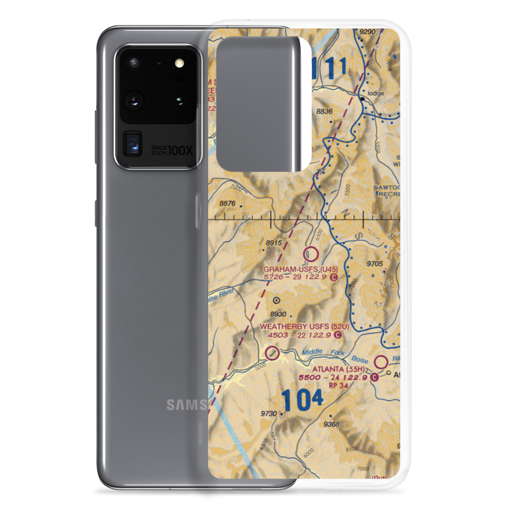 Graham US Forest Service Airport (U45) VFR Sectional Samsung Case Samsung Galaxy S20 Ultra model shown
