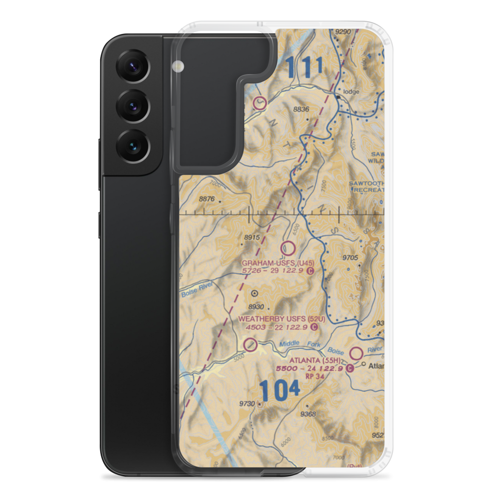 Graham US Forest Service Airport (U45) VFR Sectional Samsung Case Samsung Galaxy S22 Plus model shown