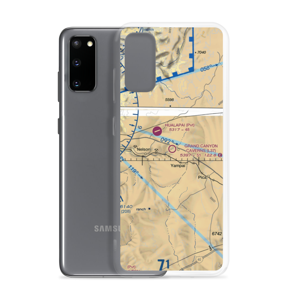 Grand Canyon Caverns Airport (L37) VFR Sectional Samsung Case Samsung Galaxy S20 model shown