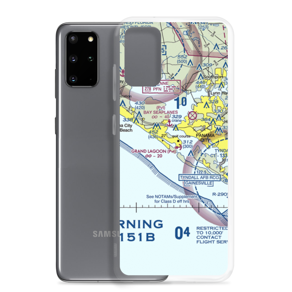 Grand Lagoon Seaplane Base (4FD5) VFR Sectional Samsung Case Samsung Galaxy S20 Plus model shown