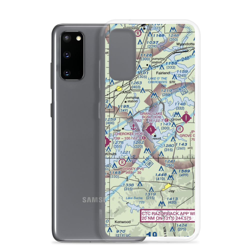 Grand Lake Regional Airport (3O9) VFR Sectional Samsung Case Samsung Galaxy S20 model shown