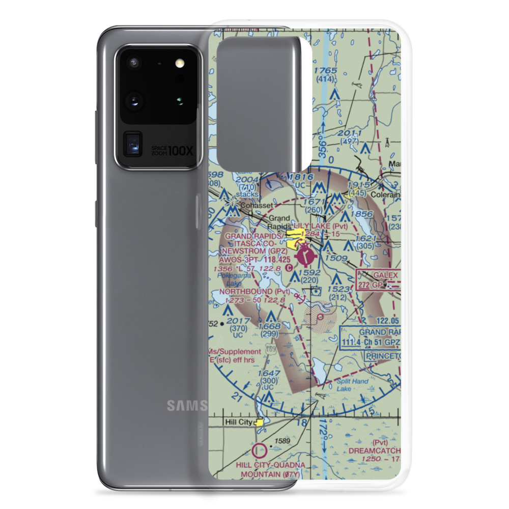 Grand Rapids Itasca Co-Gordon Newstrom field (GPZ) VFR Sectional Samsung Case Samsung Galaxy S20 Ultra model shown