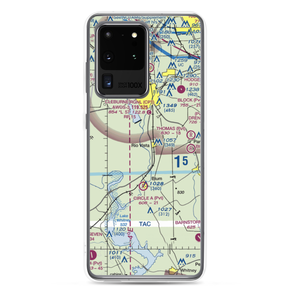 Grand Valley Lands Airport (US-0032) VFR Sectional Samsung Case Samsung Galaxy S20 Ultra model shown