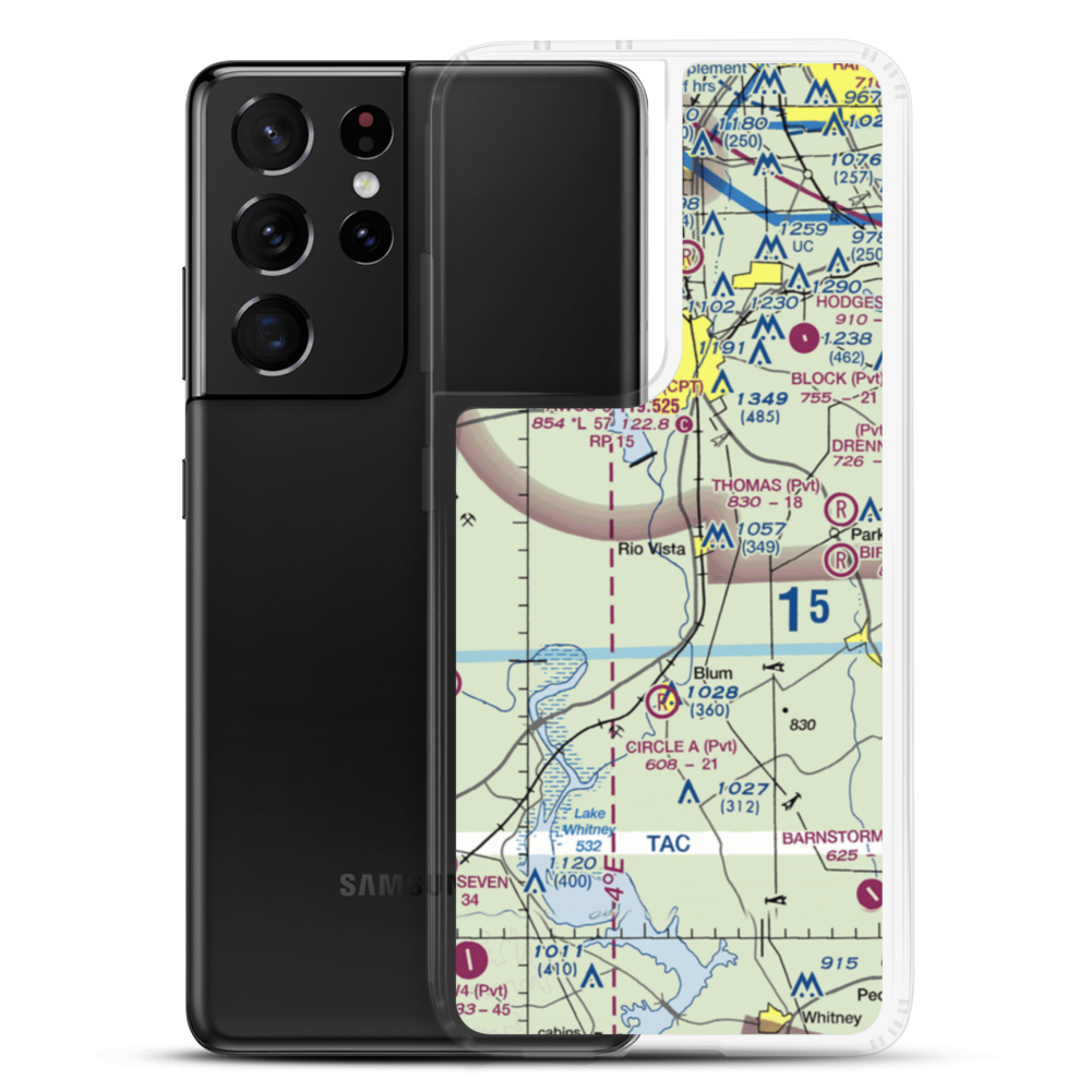 Grand Valley Lands Airport (US-0032) VFR Sectional Samsung Case Samsung Galaxy S21 Ultra model shown