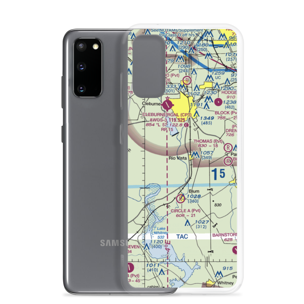 Grand Valley Lands Airport (US-0032) VFR Sectional Samsung Case Samsung Galaxy S20 model shown