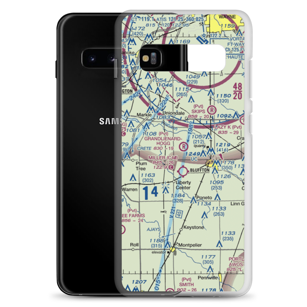 Grandlienard-Hogg Airport (II01) VFR Sectional Samsung Case Samsung Galaxy S10+ model shown