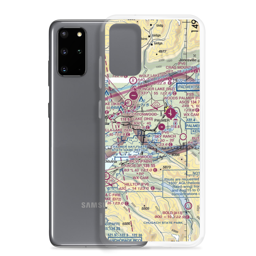 Grandview Subdivision Airport (5AK9) VFR Sectional Samsung Case Samsung Galaxy S20 Plus model shown