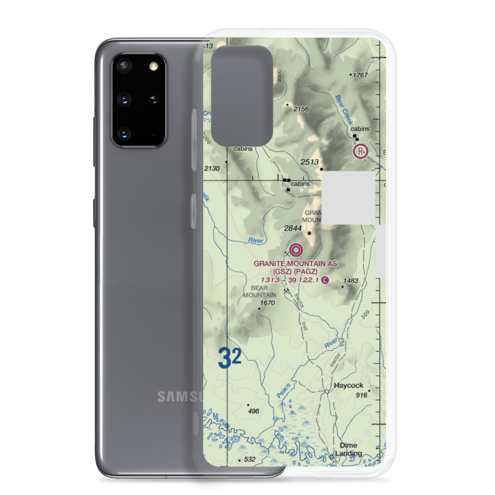 Granite Mountain Air Station (GSZ) VFR Sectional Samsung Case Samsung Galaxy S20 Plus model shown