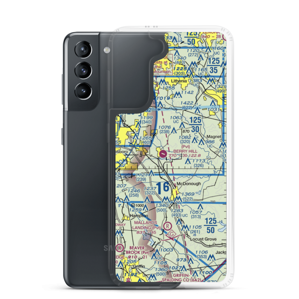 Grant Airport (3GA0) VFR Sectional Samsung Case Samsung Galaxy S21 model shown