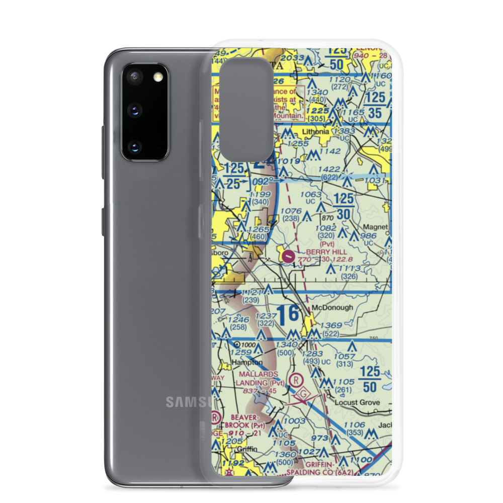 Grant Airport (3GA0) VFR Sectional Samsung Case Samsung Galaxy S20 model shown