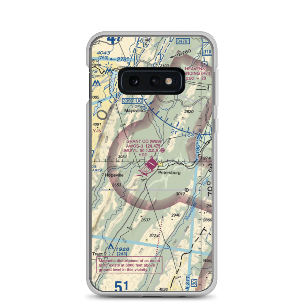 Grant County Airport (W99) VFR Sectional Samsung Case Samsung Galaxy S10e model shown