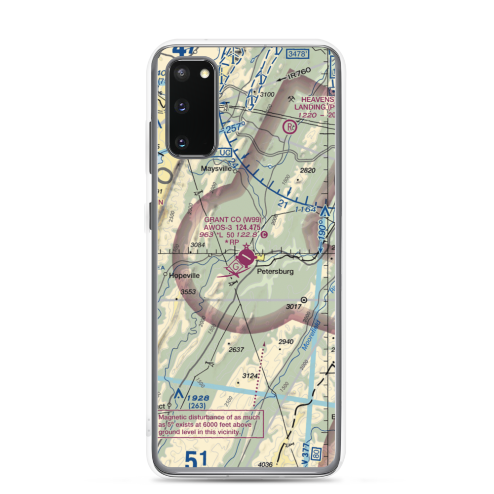 Grant County Airport (W99) VFR Sectional Samsung Case Samsung Galaxy S20 model shown