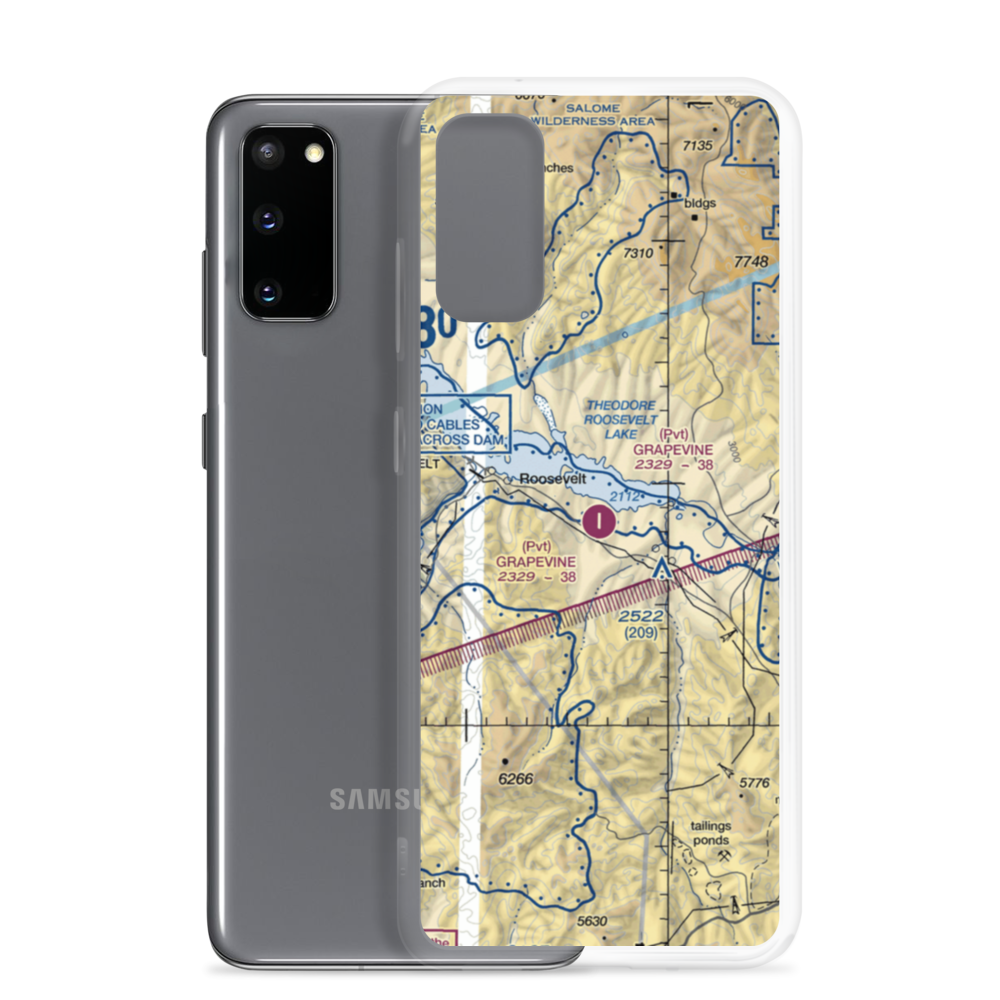 Grapevine Airstrip (88AZ) VFR Sectional Samsung Case Samsung Galaxy S20 model shown