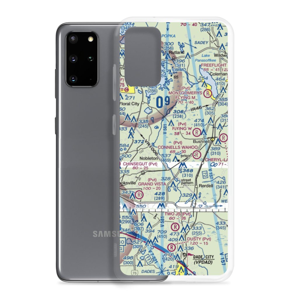 Grass Patch Airport (00FA) VFR Sectional Samsung Case Samsung Galaxy S20 Plus model shown
