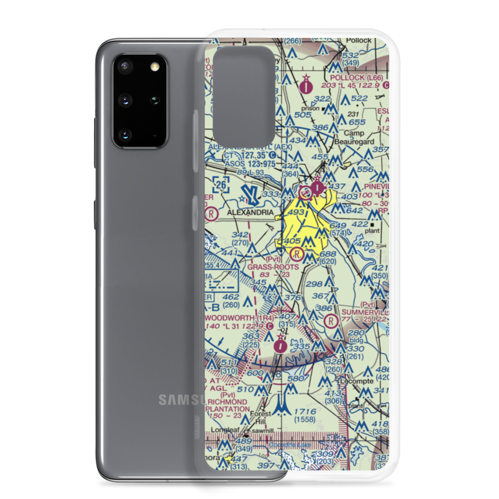 Grass Roots Airport (05LS) VFR Sectional Samsung Case Samsung Galaxy S20 Plus model shown