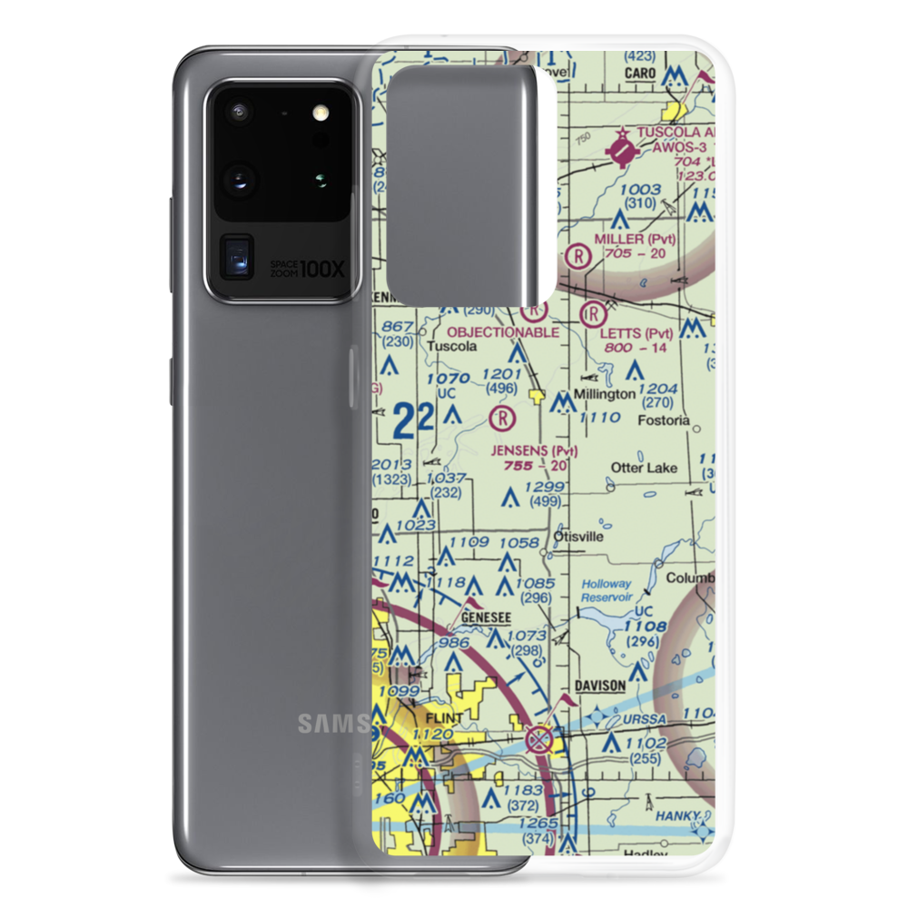 Grass Roots STOLport (9MI5) VFR Sectional Samsung Case Samsung Galaxy S20 Ultra model shown