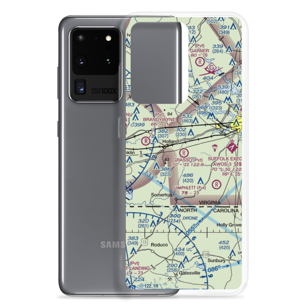 Grasso Salvage Airport (62VA) VFR Sectional Samsung Case Samsung Galaxy S20 Ultra model shown