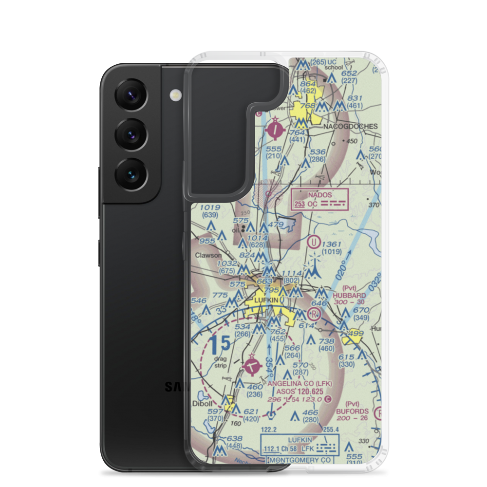 Gravco STOLport (2TA1) VFR Sectional Samsung Case Samsung Galaxy S22 model shown