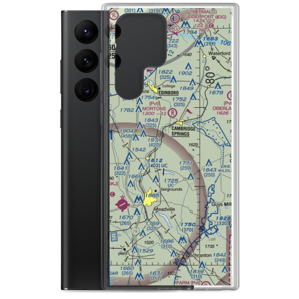 Gravel Run Airport (3PN6) VFR Sectional Samsung Case Samsung Galaxy S22 Ultra model shown