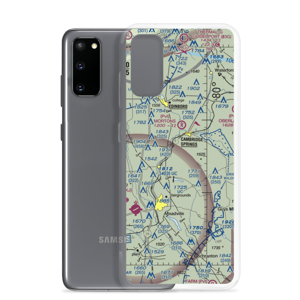 Gravel Run Airport (3PN6) VFR Sectional Samsung Case Samsung Galaxy S20 model shown