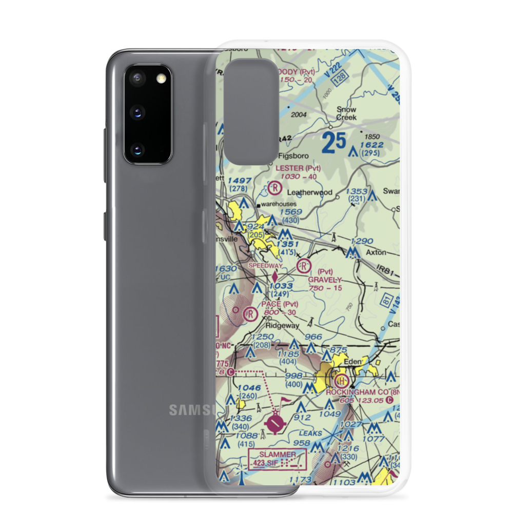 Gravely Airport (VA12) VFR Sectional Samsung Case Samsung Galaxy S20 model shown