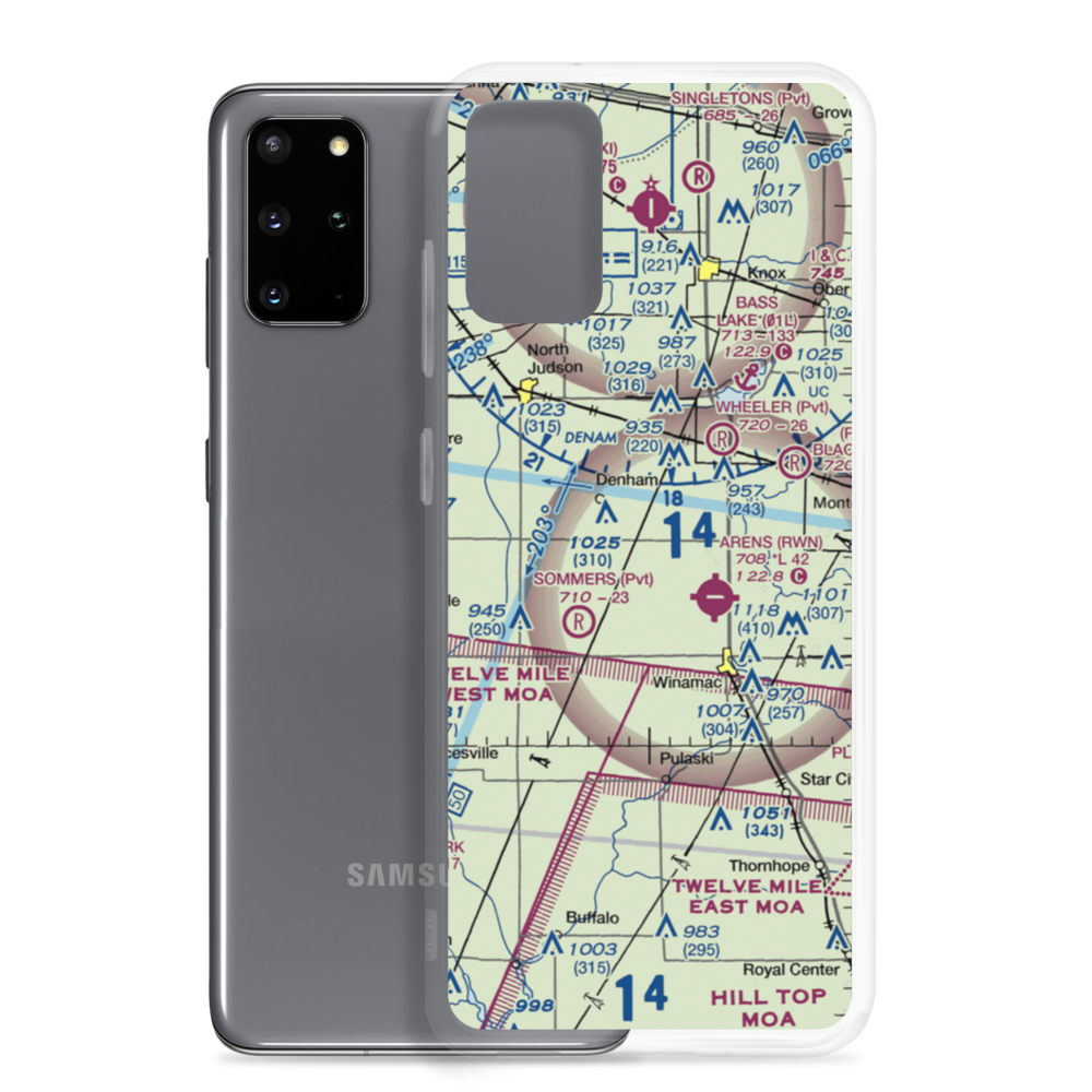 Graves Landing Strip (0IN3) VFR Sectional Samsung Case Samsung Galaxy S20 Plus model shown