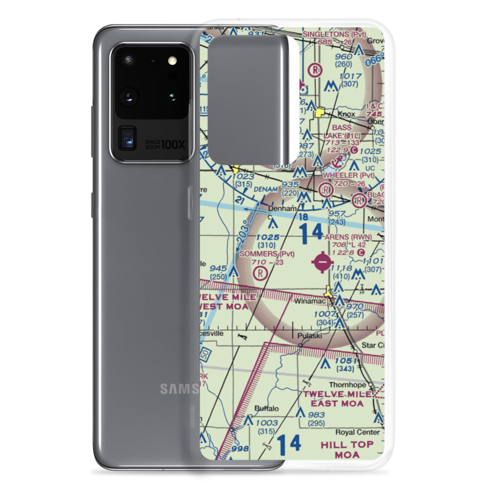 Graves Landing Strip (0IN3) VFR Sectional Samsung Case Samsung Galaxy S20 Ultra model shown