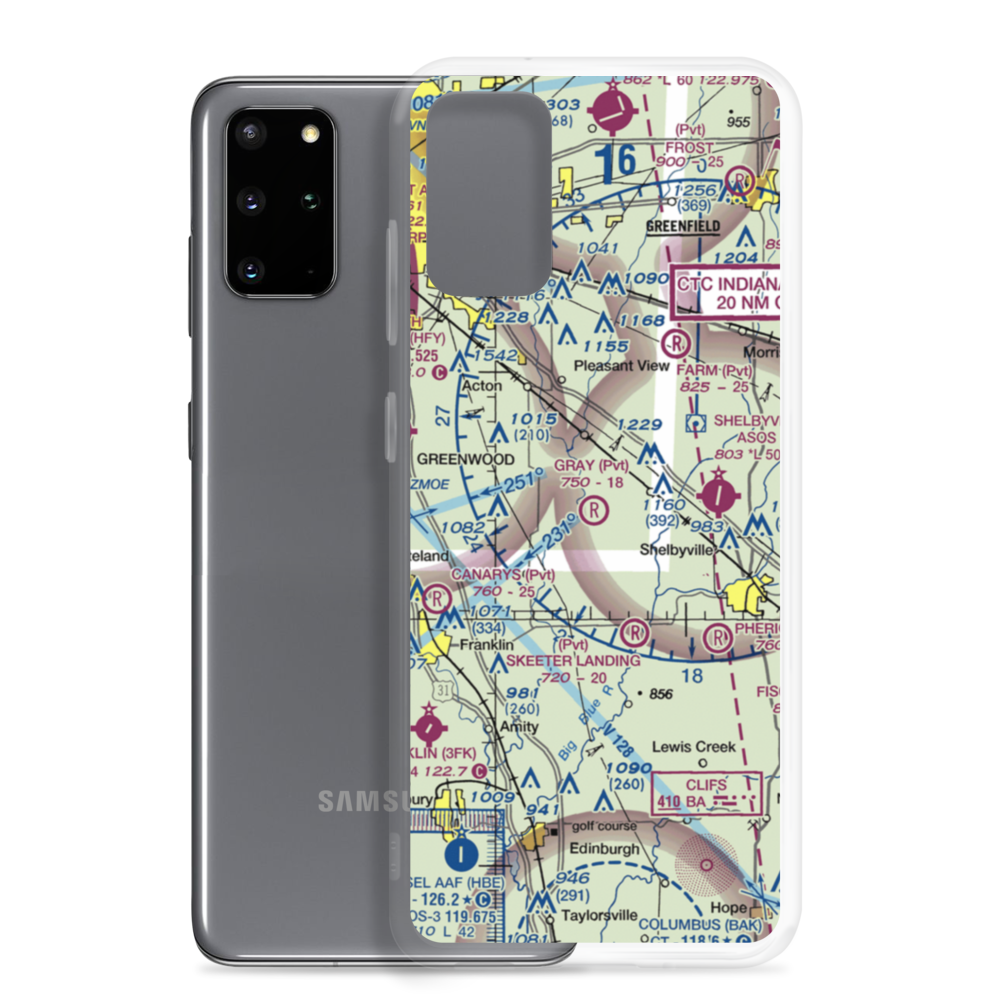 Gray Airport (07IN) VFR Sectional Samsung Case Samsung Galaxy S20 Plus model shown