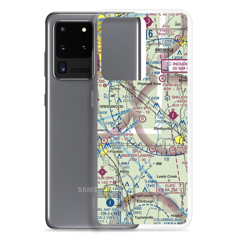 Gray Airport (07IN) VFR Sectional Samsung Case Samsung Galaxy S20 Ultra model shown