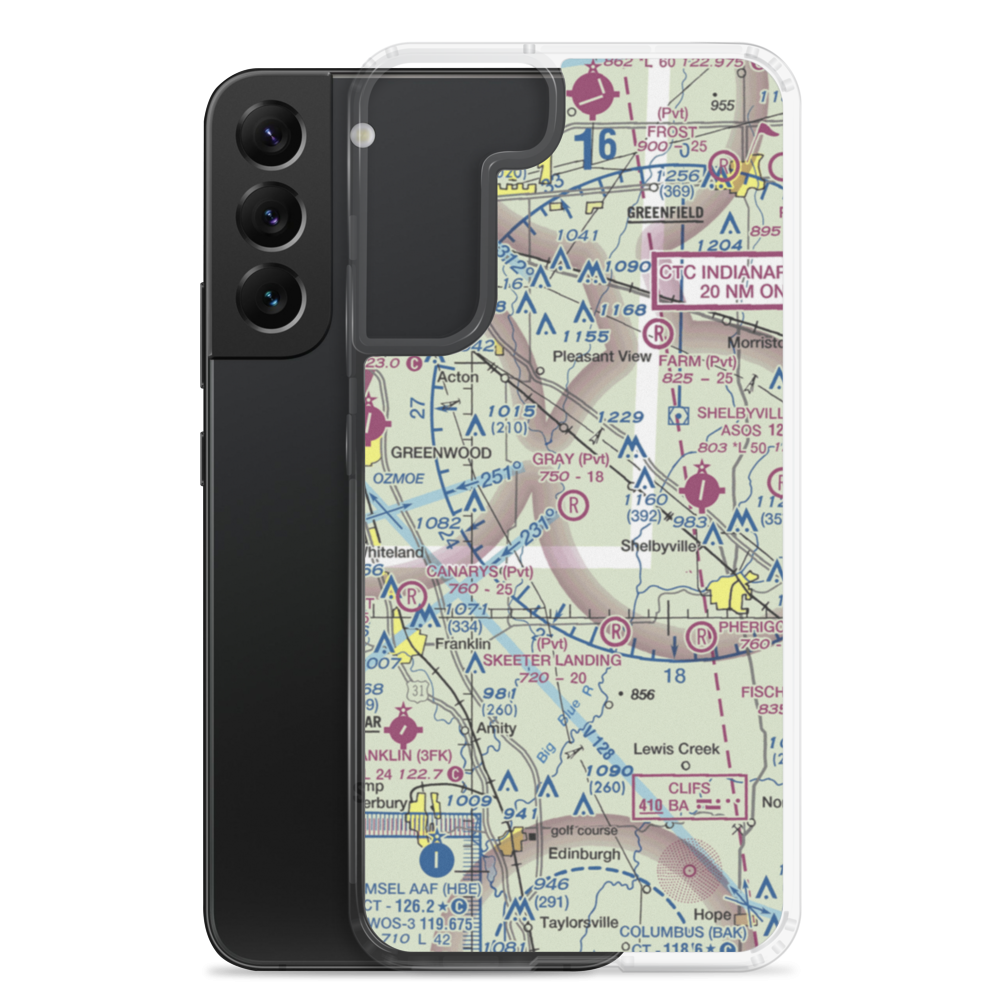 Gray Airport (07IN) VFR Sectional Samsung Case Samsung Galaxy S22 Plus model shown